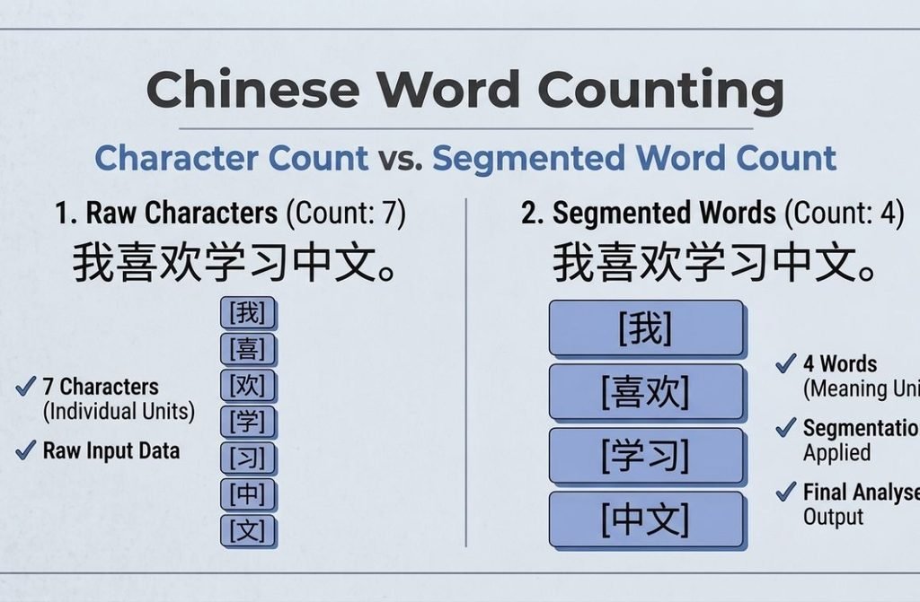 How Does Chinese Word Counting Work?