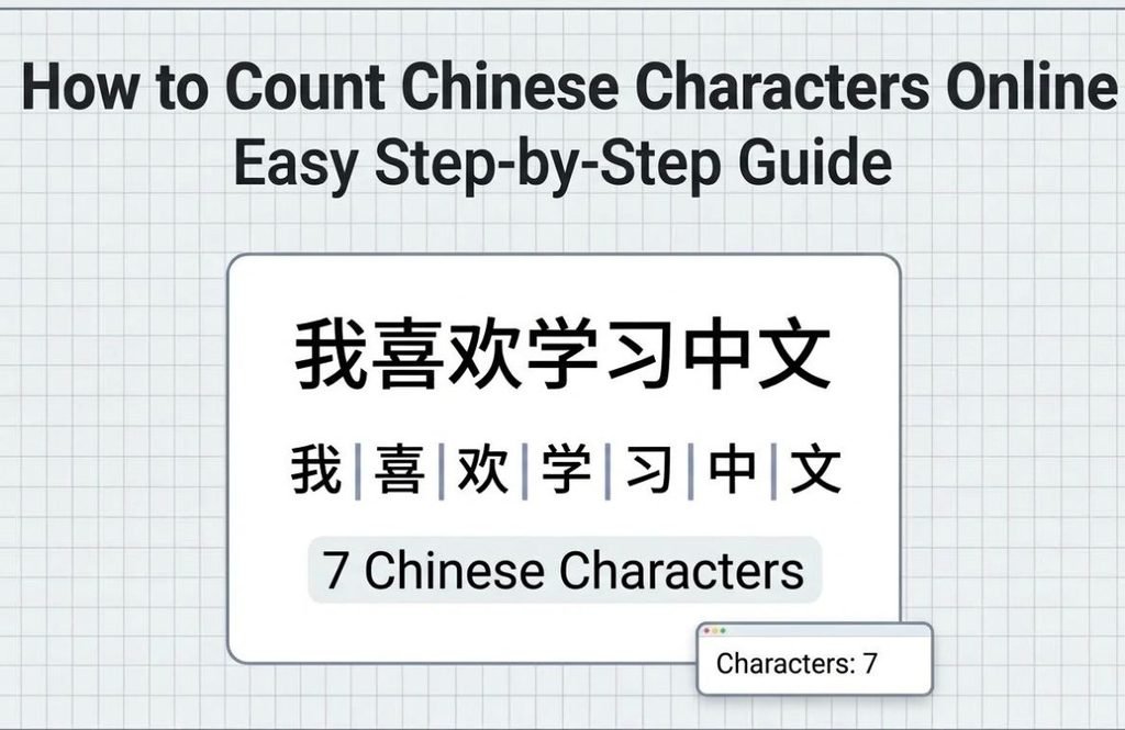 How to count Chinese characters online