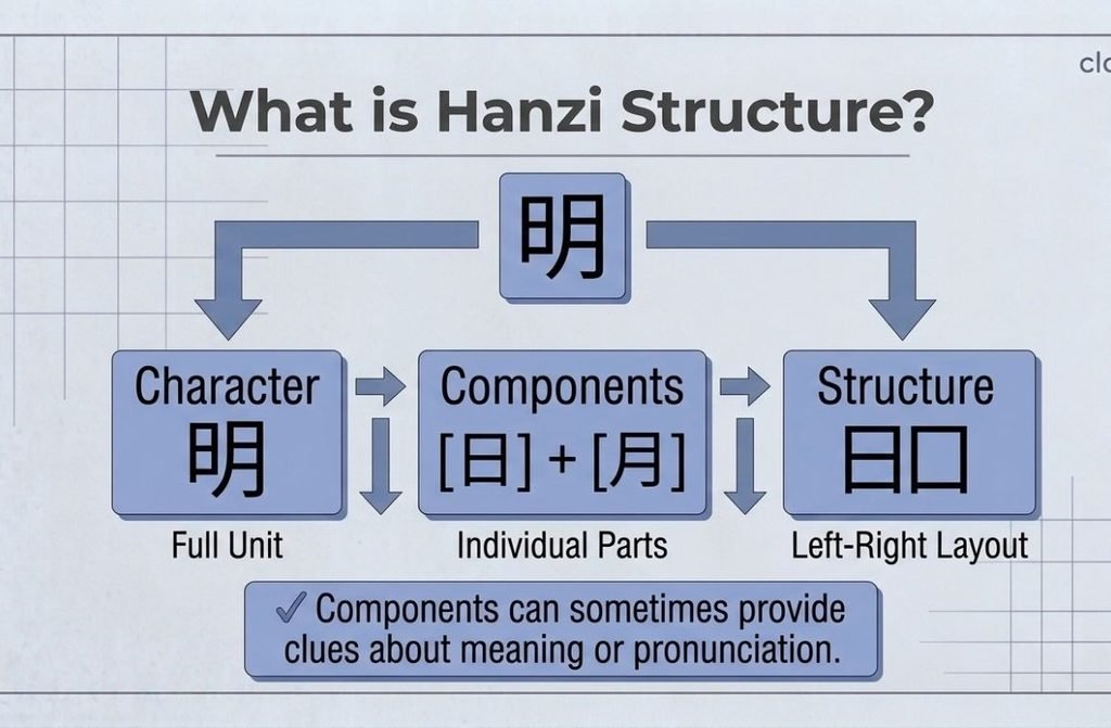 Chinese character components example